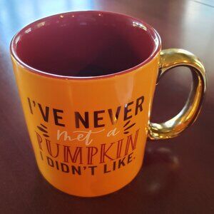 I've Never Met A Pumpkin I Didn't Like autumn mug